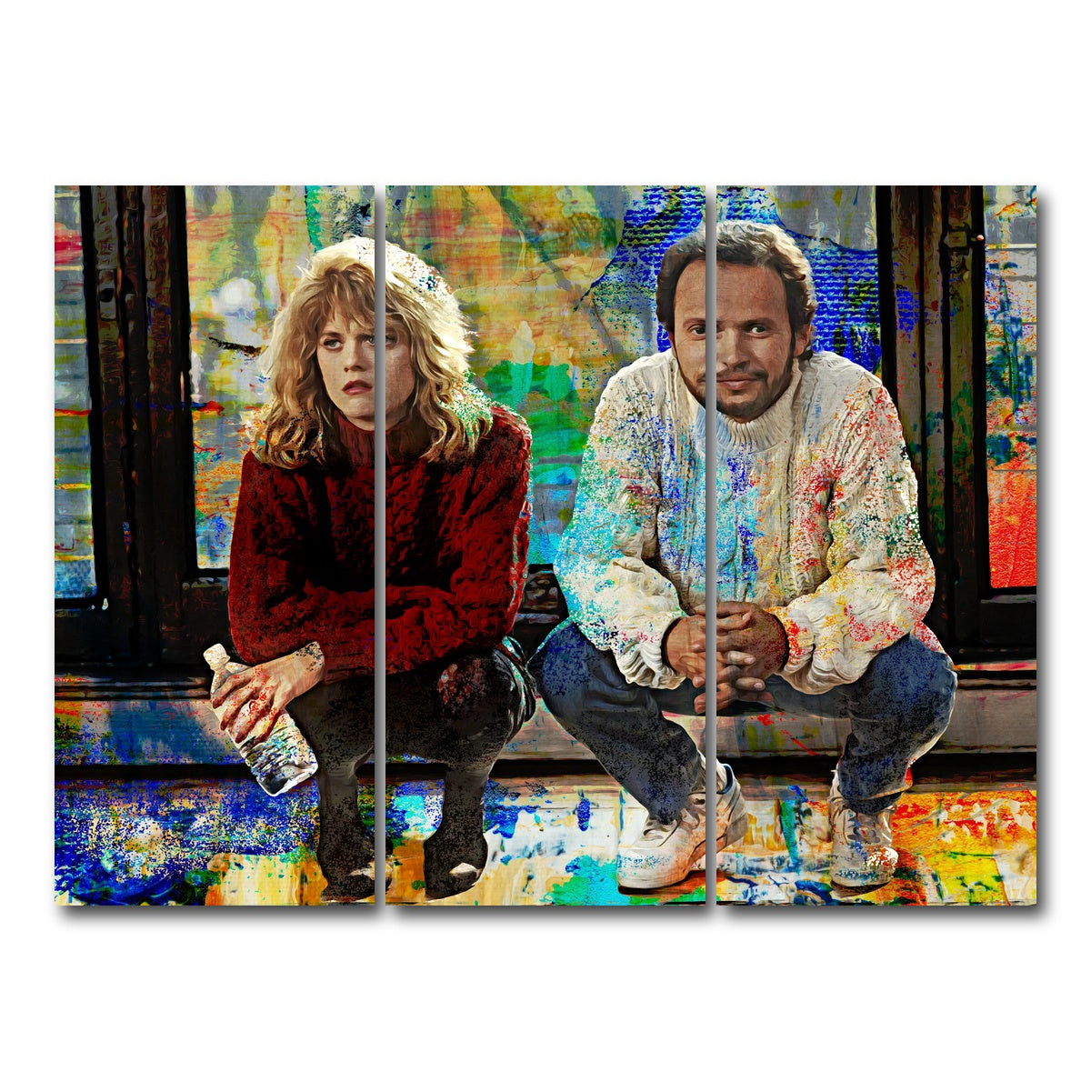 AUTO-MOCKUP WHITE | When Harry Met Sally | 3 Piece | Gallery Wrap Canvas | group=8x18