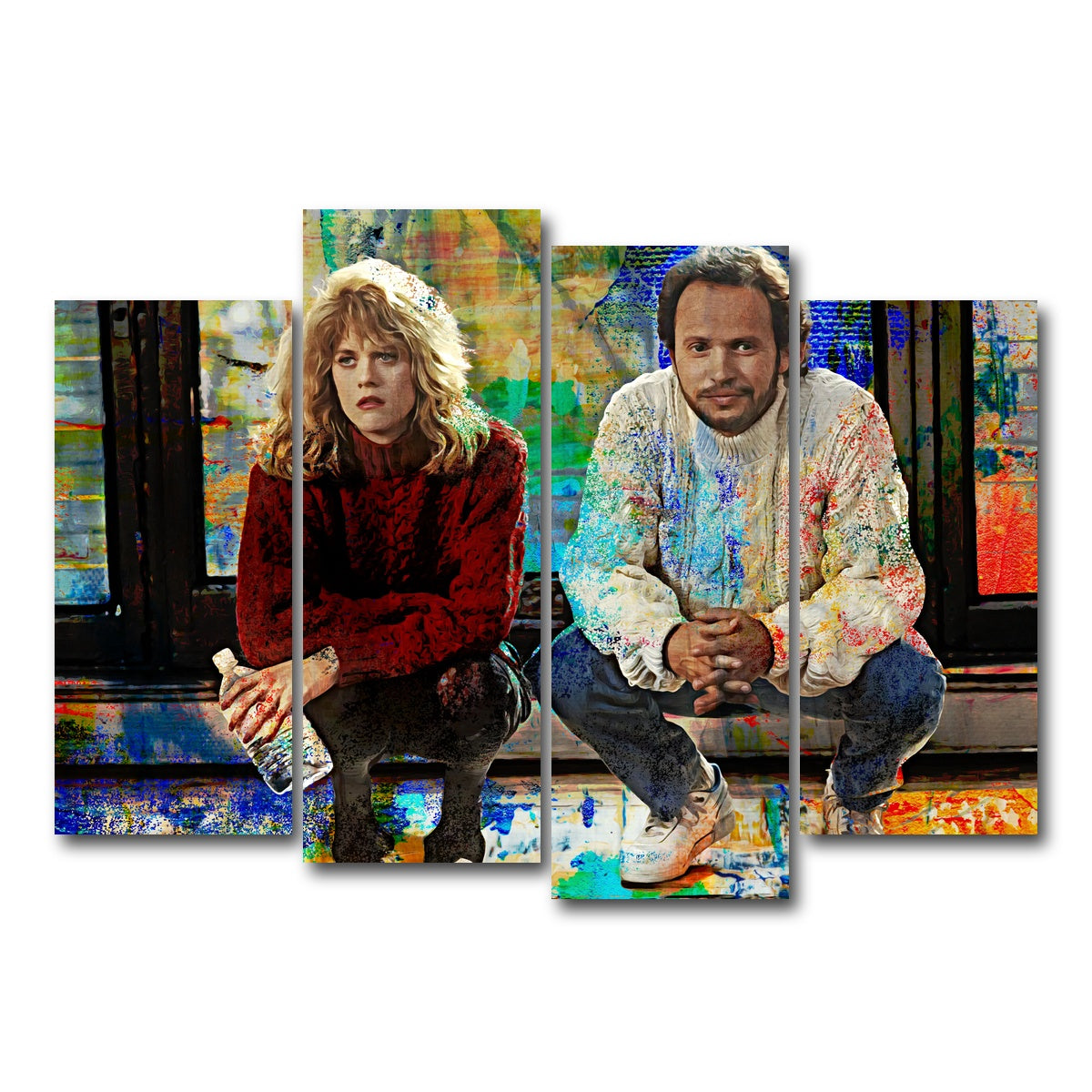 AUTO-MOCKUP WHITE | When Harry Met Sally | 4 Piece | Gallery Wrap Canvas | group=4_normal