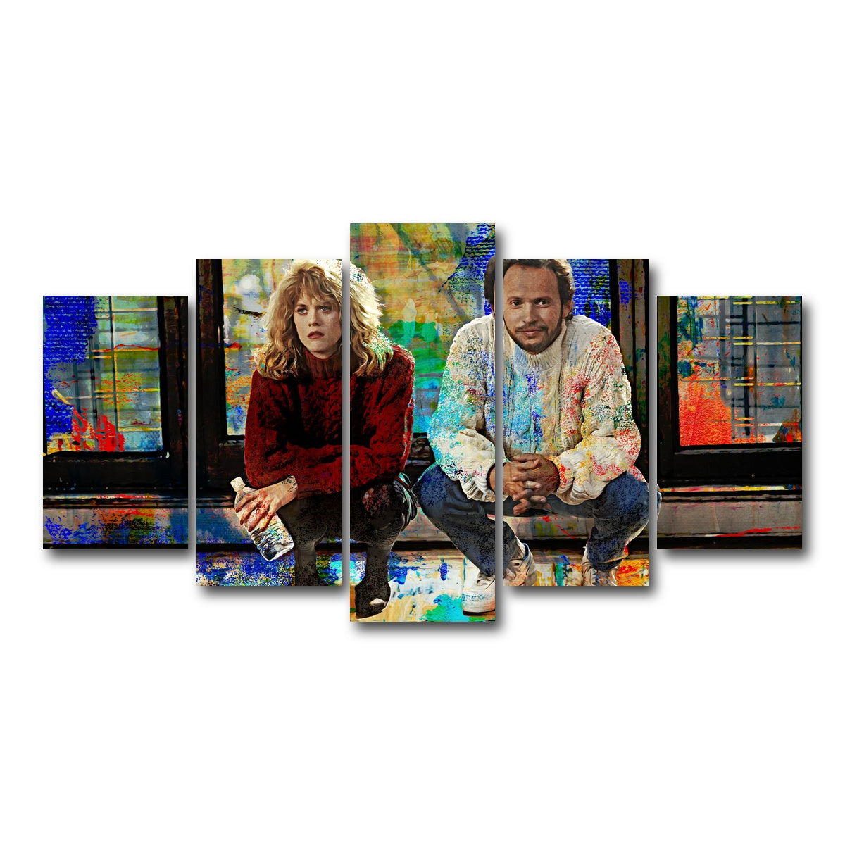 AUTO-MOCKUP WHITE | When Harry Met Sally | 5 Piece | Gallery Wrap Canvas | group=5_normal