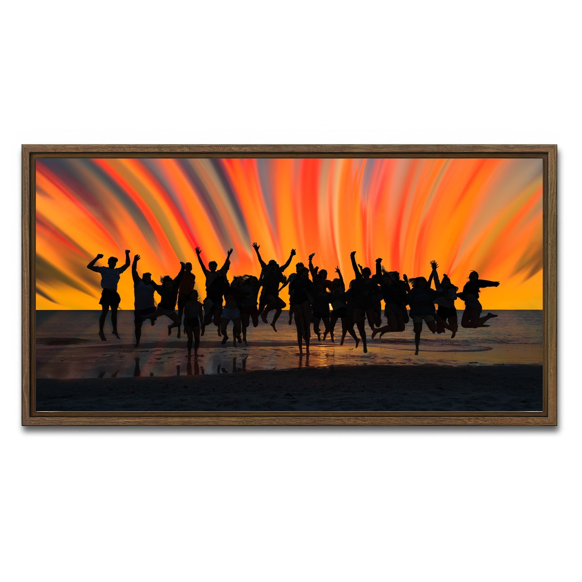 AUTO-MOCKUP WHITE | When I Say Jump | 1 Piece | Walnut Framed Canvas | group=2x1