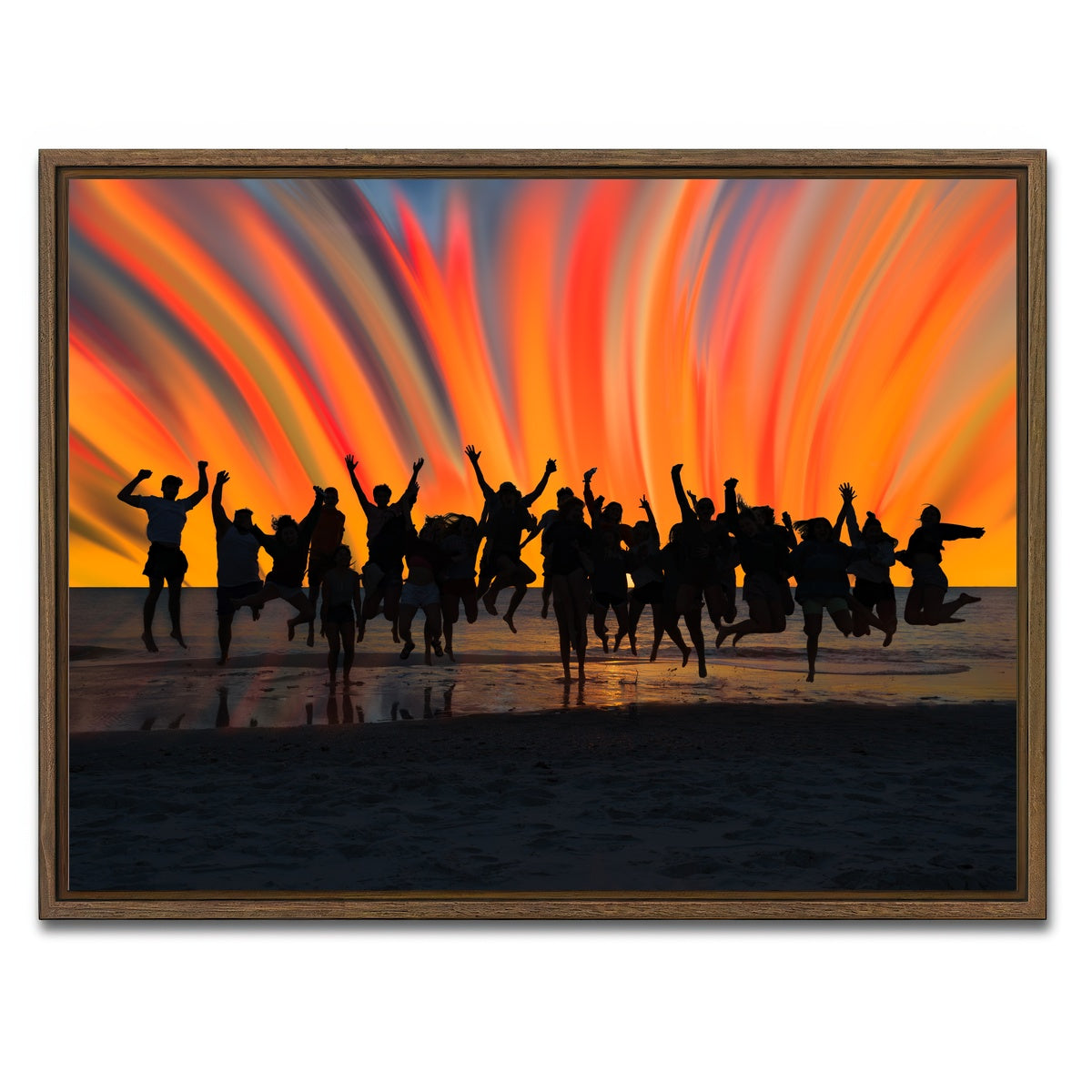 AUTO-MOCKUP WHITE | When I Say Jump | 1 Piece | Walnut Framed Canvas | group=4x3