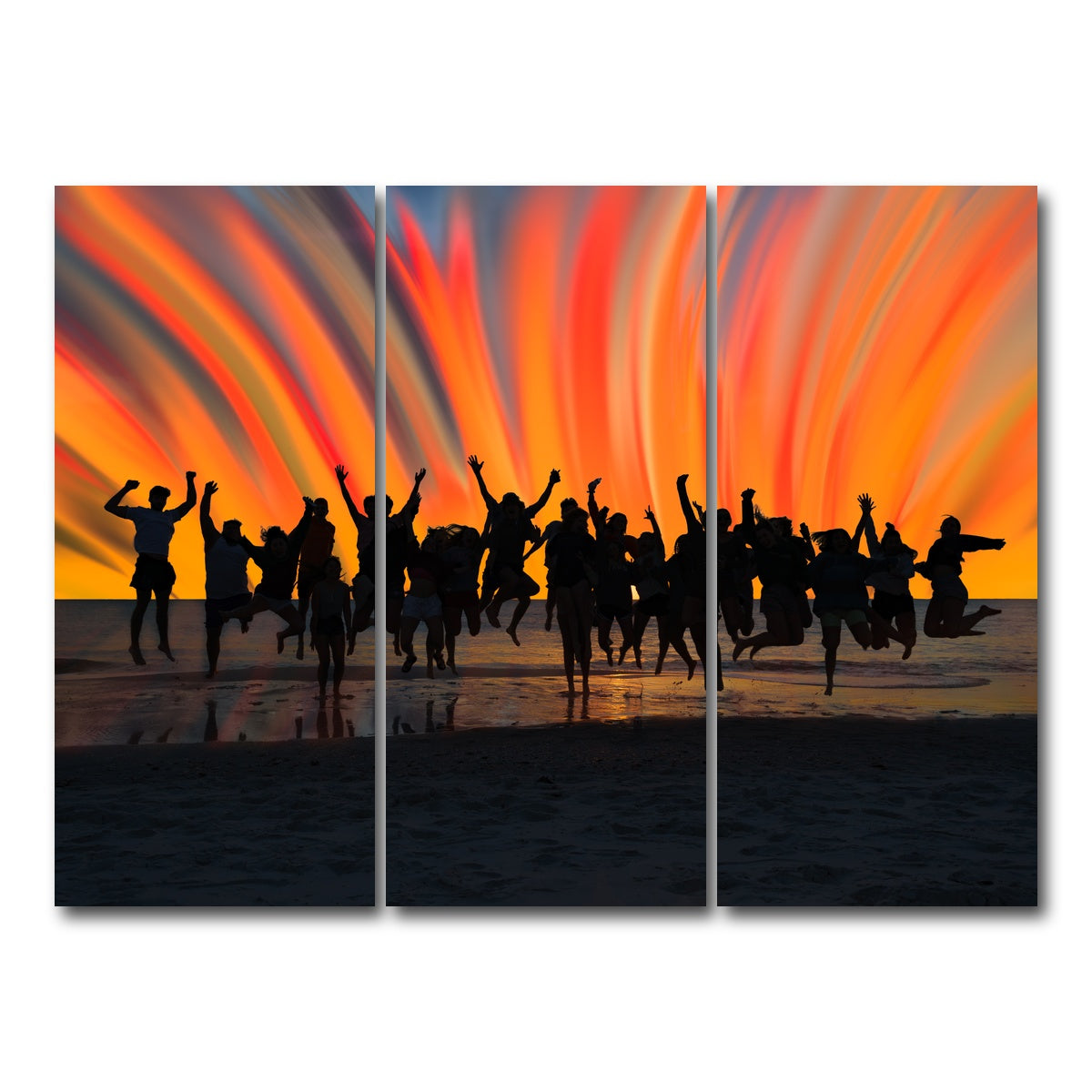 AUTO-MOCKUP WHITE | When I Say Jump | 3 Piece | Gallery Wrap Canvas | group=8x18