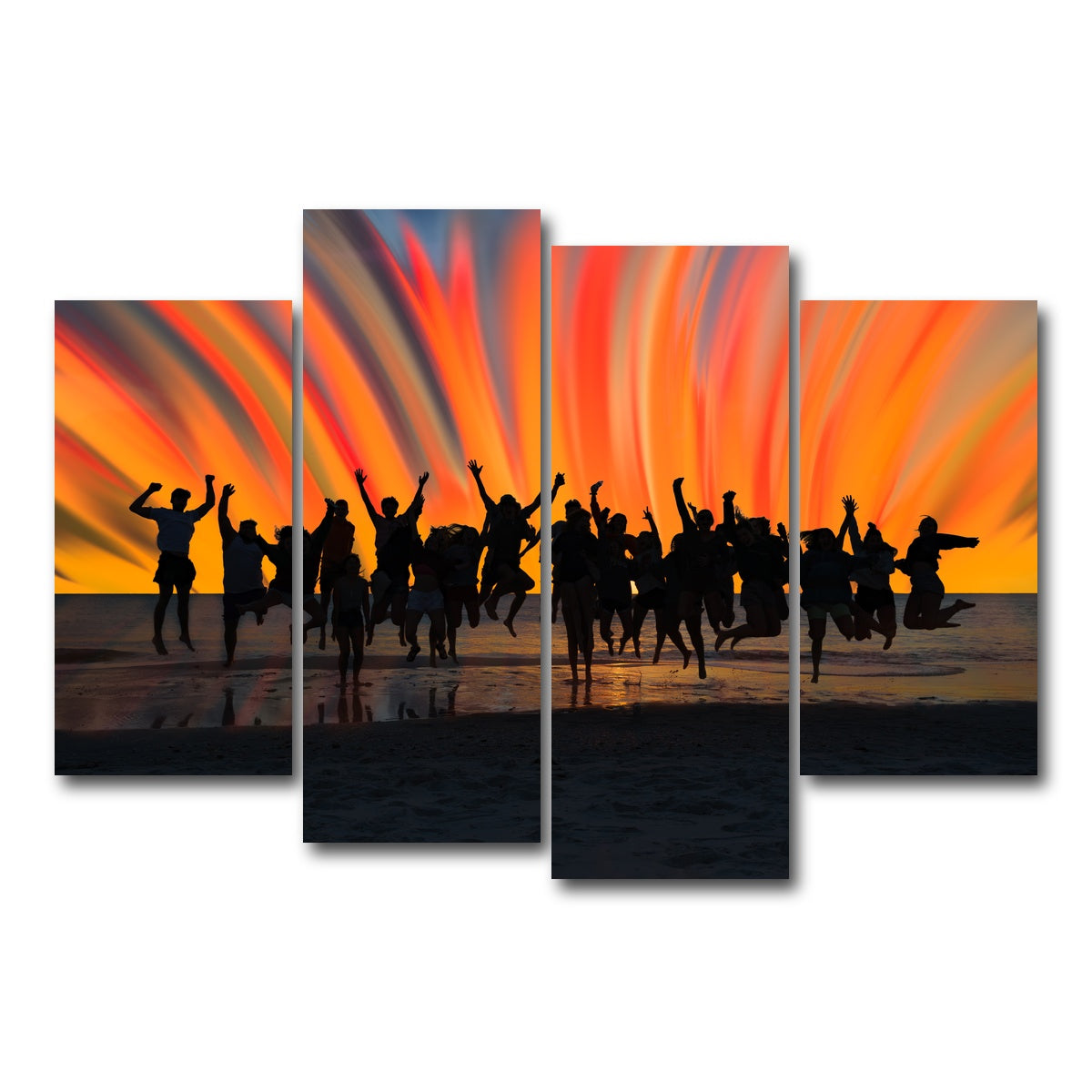 AUTO-MOCKUP WHITE | When I Say Jump | 4 Piece | Gallery Wrap Canvas | group=4_short