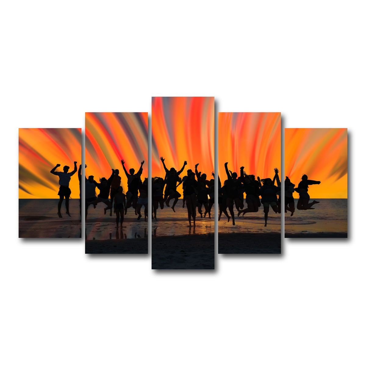 AUTO-MOCKUP WHITE | When I Say Jump | 5 Piece | Gallery Wrap Canvas | group=5_normal