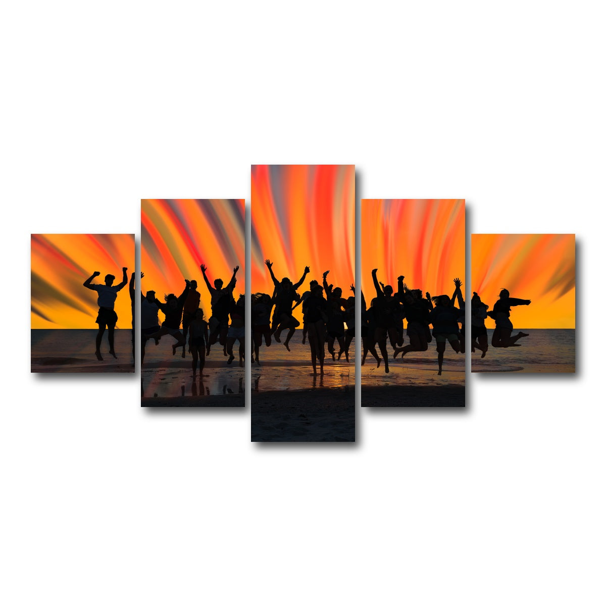 AUTO-MOCKUP WHITE | When I Say Jump | 5 Piece | Gallery Wrap Canvas | group=5_short