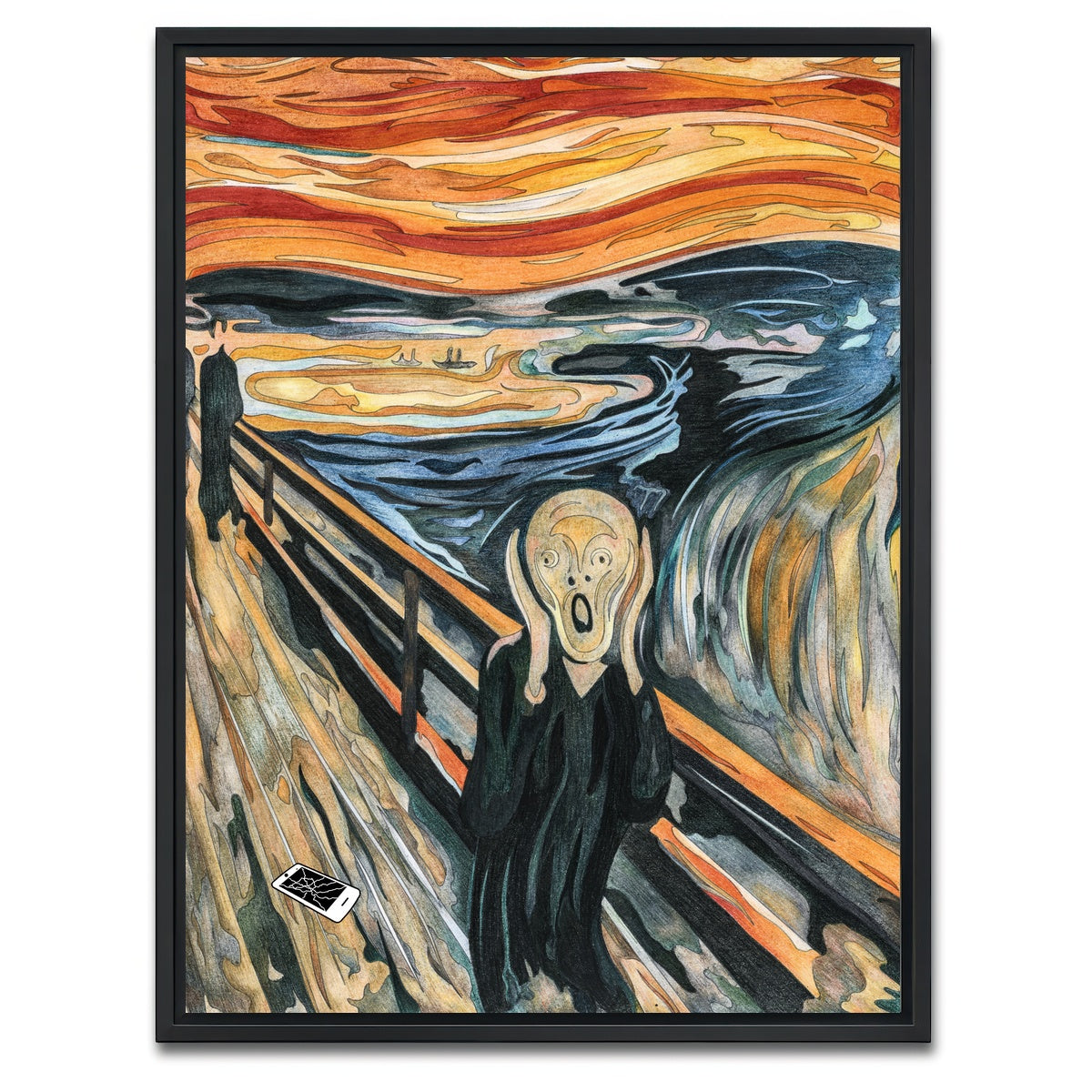 AUTO-MOCKUP WHITE | When In Doubt - Scream | 1 Piece | Black Framed Canvas | group=3x4