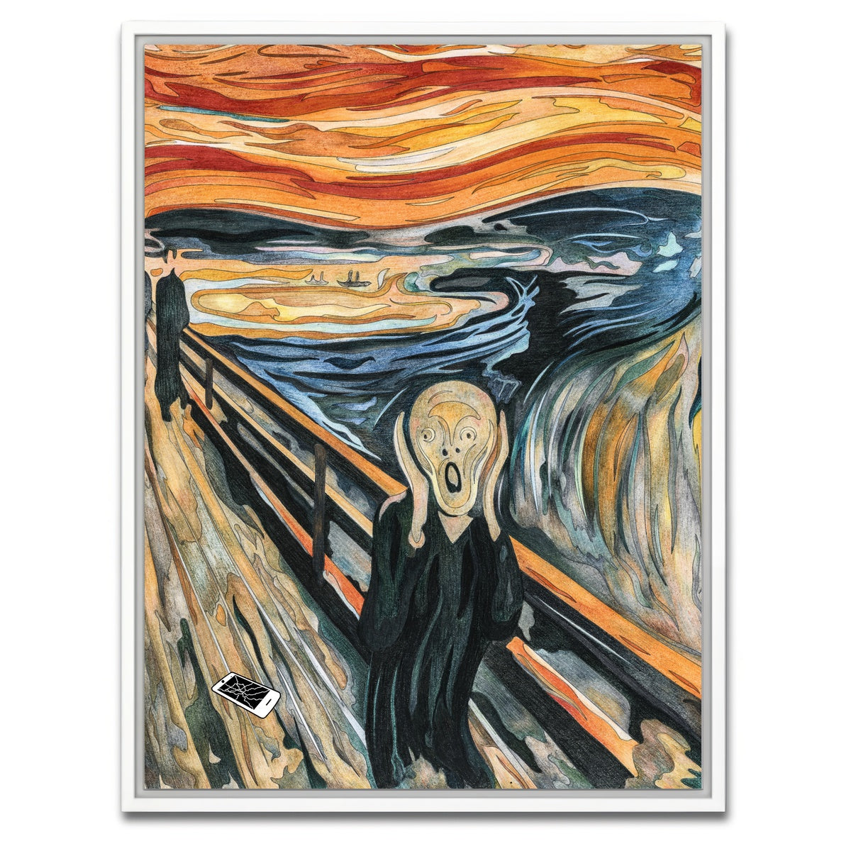 AUTO-MOCKUP WHITE | When In Doubt - Scream | 1 Piece | White Framed Canvas | group=3x4