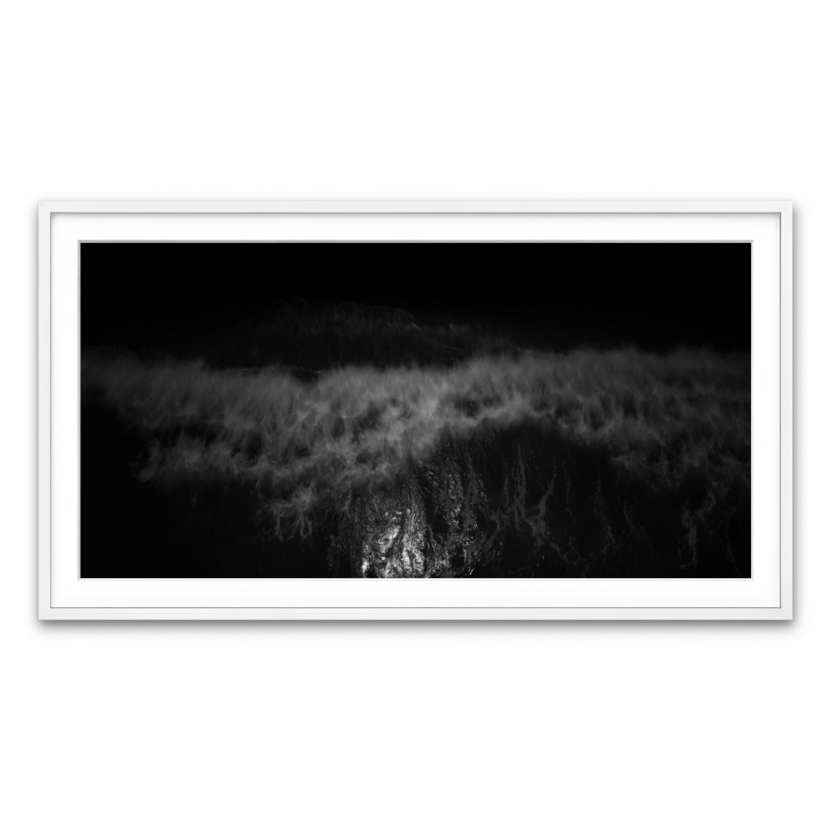 Framed Print 2x1 White
