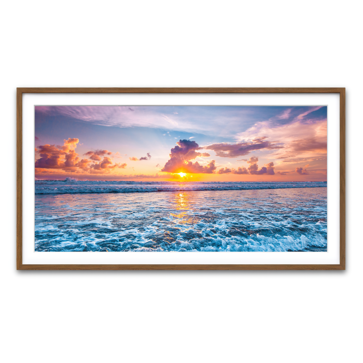 Framed Print 2x1 Walnut