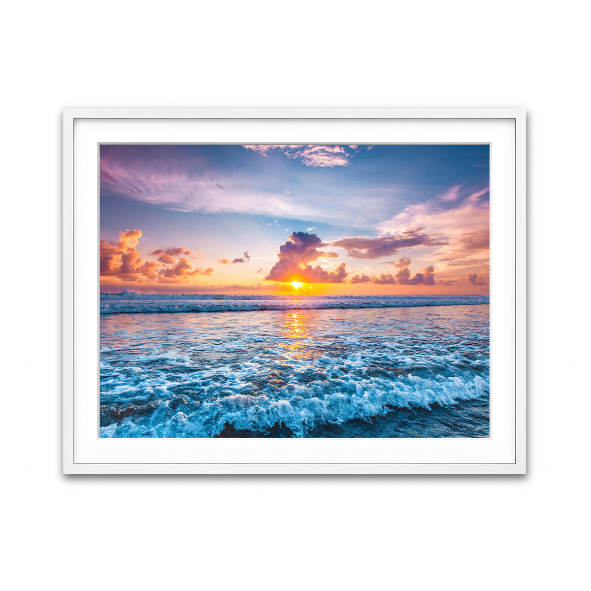 Framed Print 4x3 White