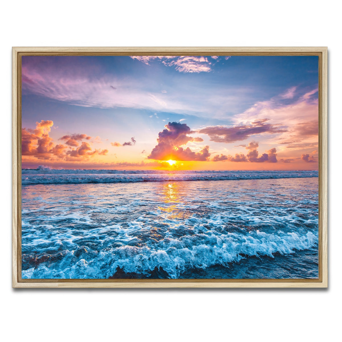 AUTO-MOCKUP WHITE | Where Fire Meets The Sea | 1 Piece | Natural Framed Canvas | group=4x3