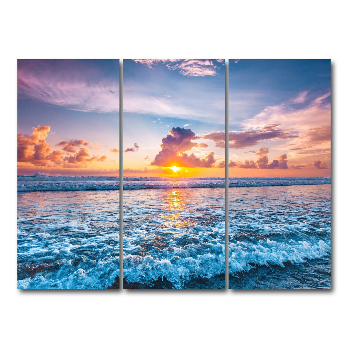AUTO-MOCKUP WHITE | Where Fire Meets The Sea | 3 Piece | Gallery Wrap Canvas | group=8x18