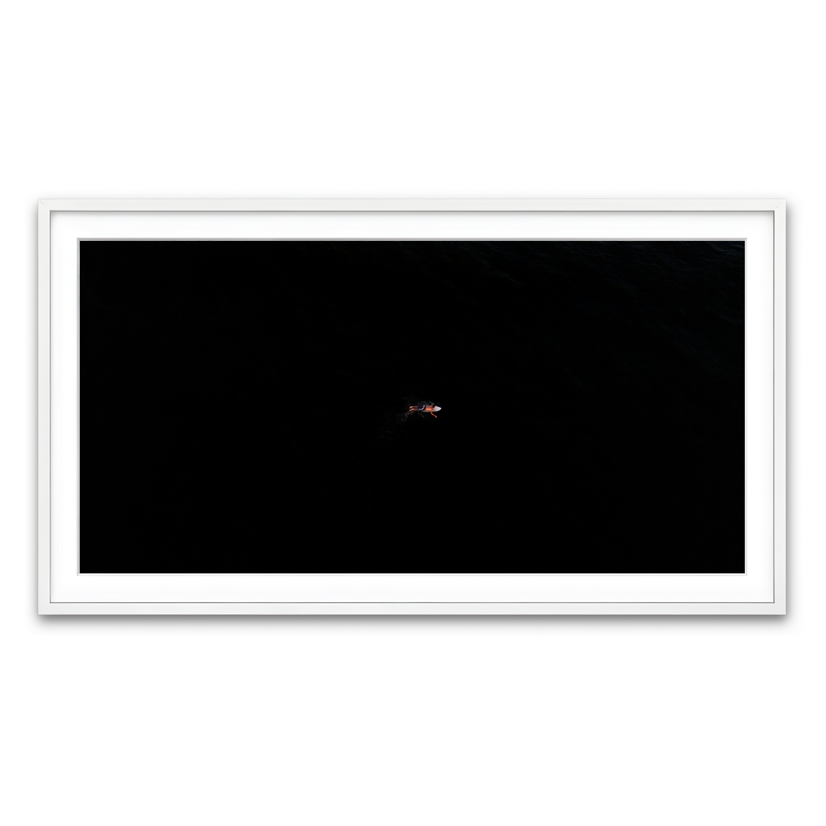 Framed Print 2x1 White