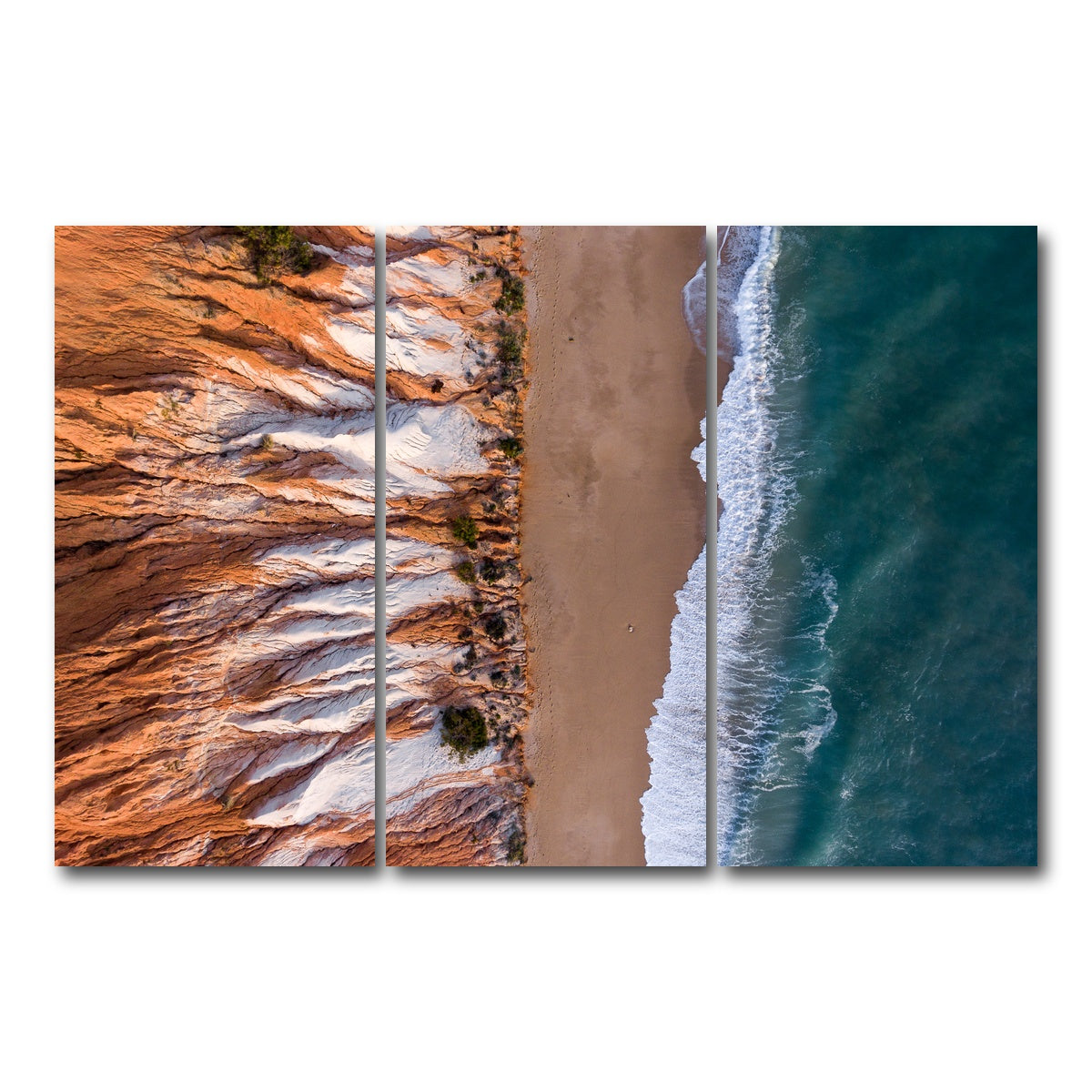 AUTO-MOCKUP WHITE | Where Ocean Meets Land | 3 Piece | Gallery Wrap Canvas | group=12x24