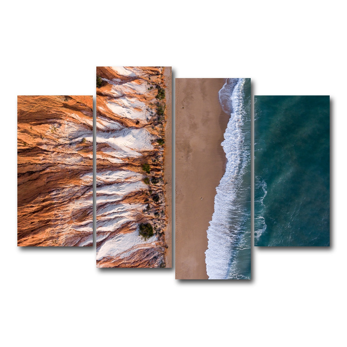 AUTO-MOCKUP WHITE | Where Ocean Meets Land | 4 Piece | Gallery Wrap Canvas | group=4_short