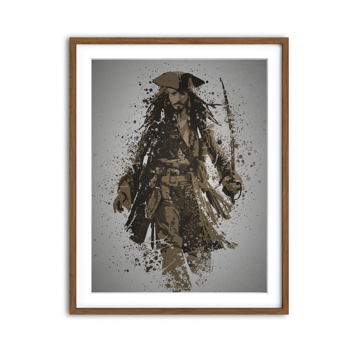 Framed Print 3x4 Walnut