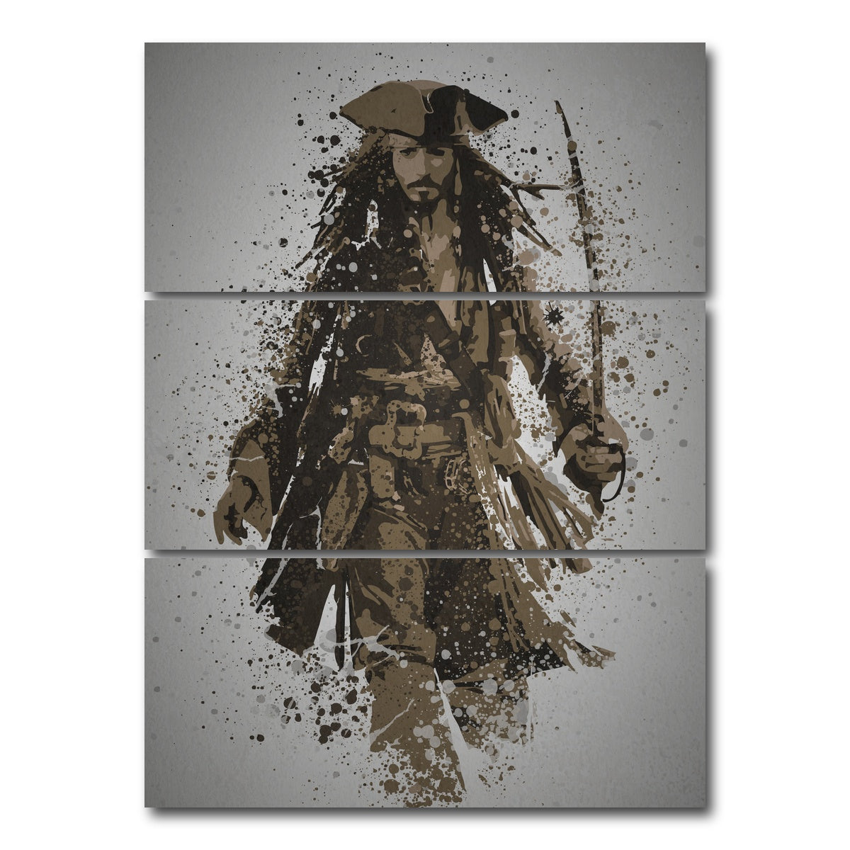 AUTO-MOCKUP WHITE | Where's The Rum Gone | 3 Piece | Gallery Wrap Canvas | group=8x18_stacked