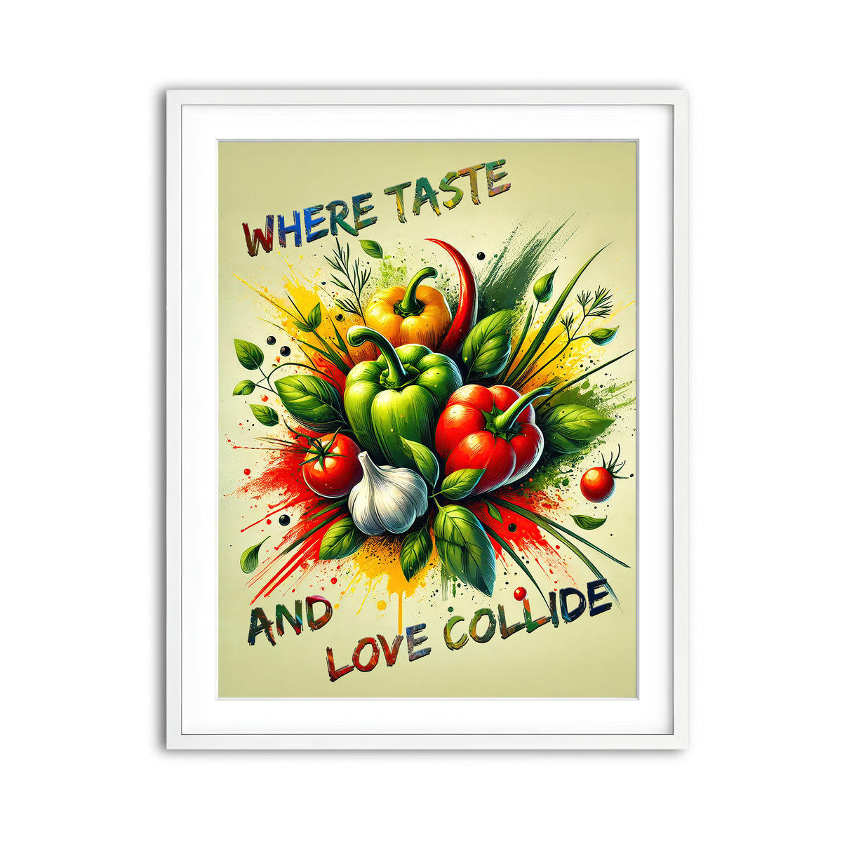 Framed Print 3x4 White