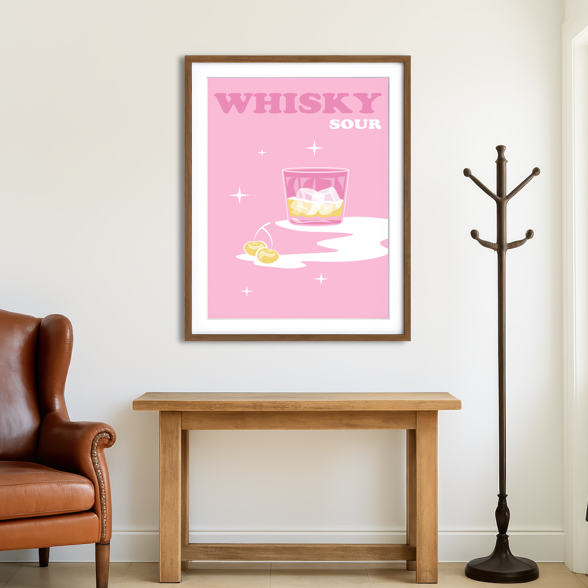 AUTO-MOCKUP ROOM | Whisky Sour Wall Art