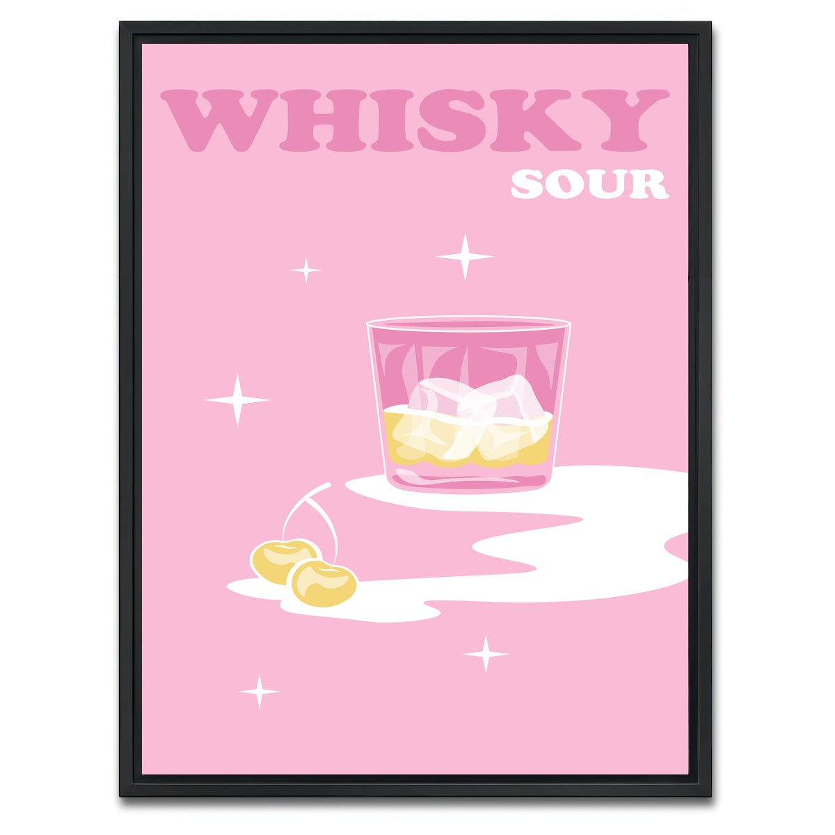 AUTO-MOCKUP WHITE | Whisky Sour | 1 Piece | Black Framed Canvas | group=3x4