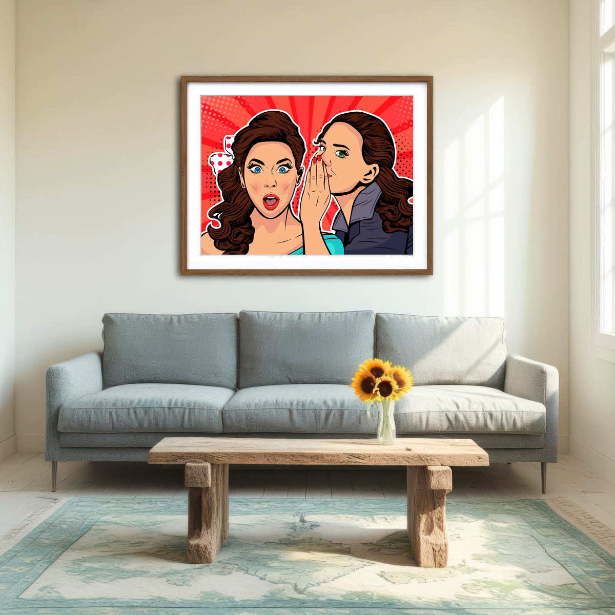 AUTO-MOCKUP ROOM | Whispering Gossip Wall Art