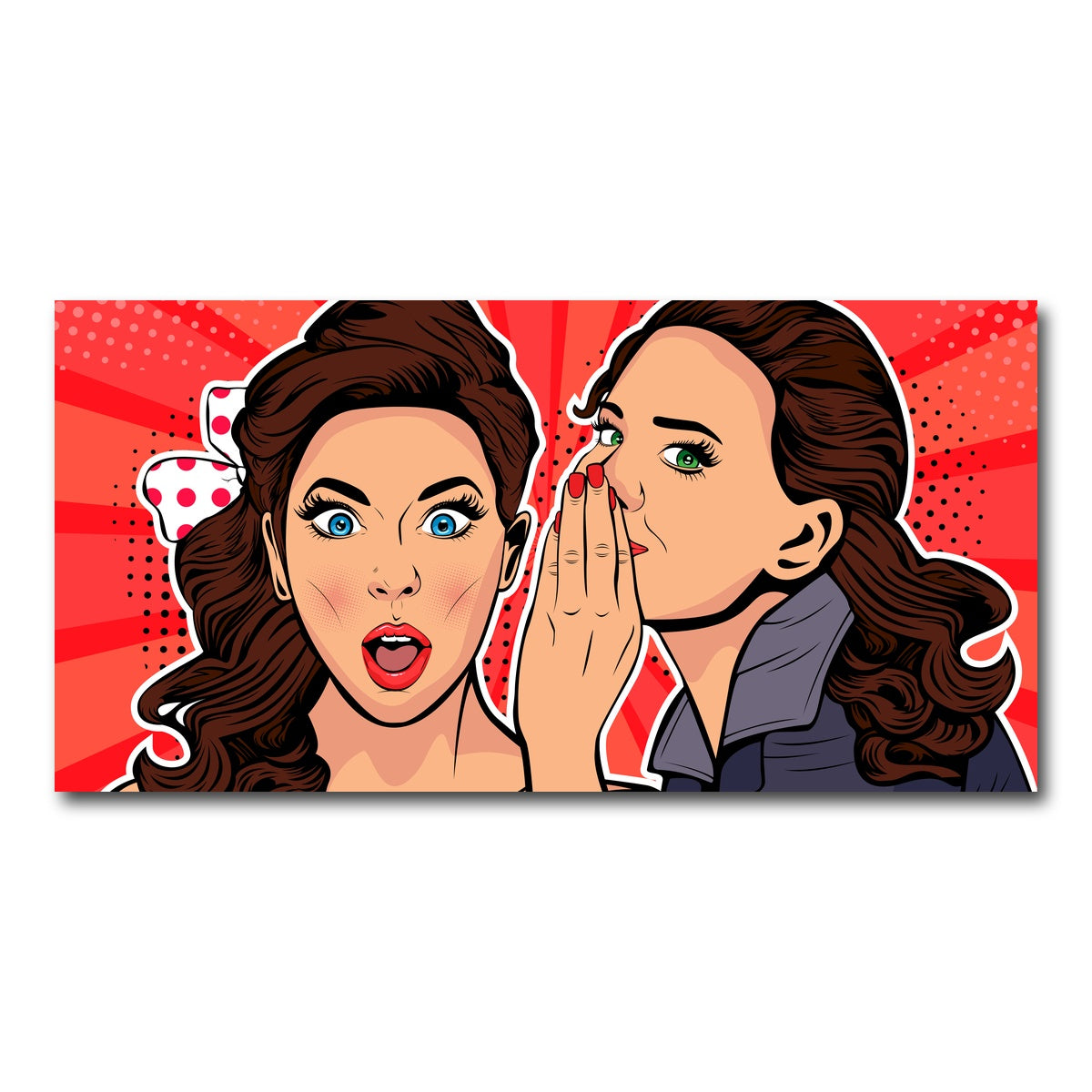 AUTO-MOCKUP WHITE | Whispering gossip | 1 Piece | Gallery Wrap Canvas | group=2x1