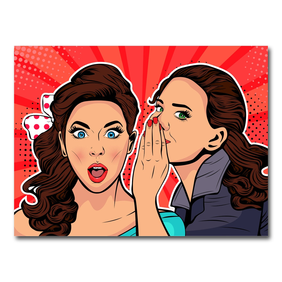 AUTO-MOCKUP WHITE | Whispering gossip | 1 Piece | Gallery Wrap Canvas | group=4x3