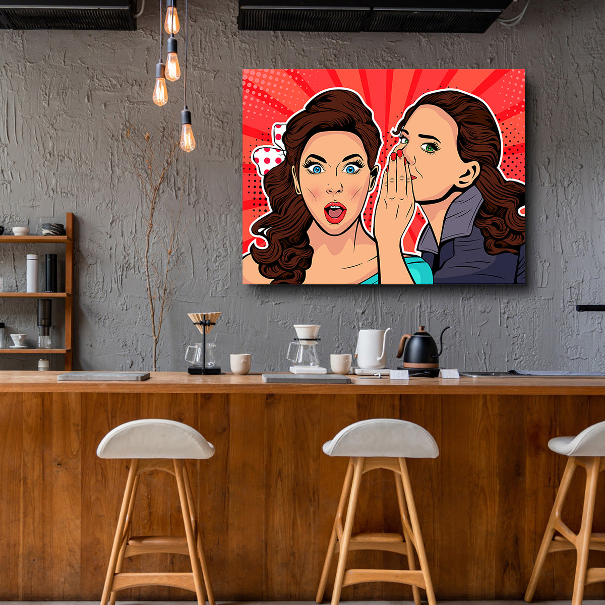 Whispering Gossip Wall Art