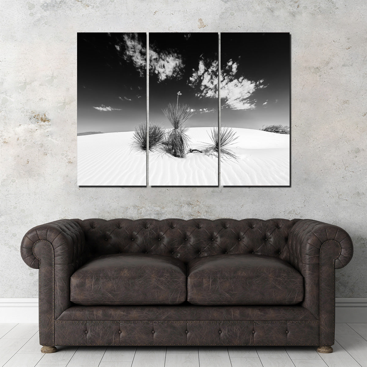White Sands Impression Monochrome Wall Art
