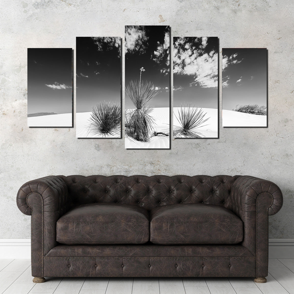 White Sands Impression Monochrome Wall Art