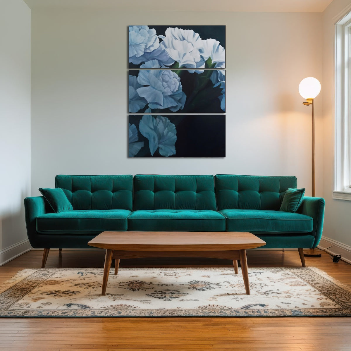 AUTO-MOCKUP ROOM | White Carnations