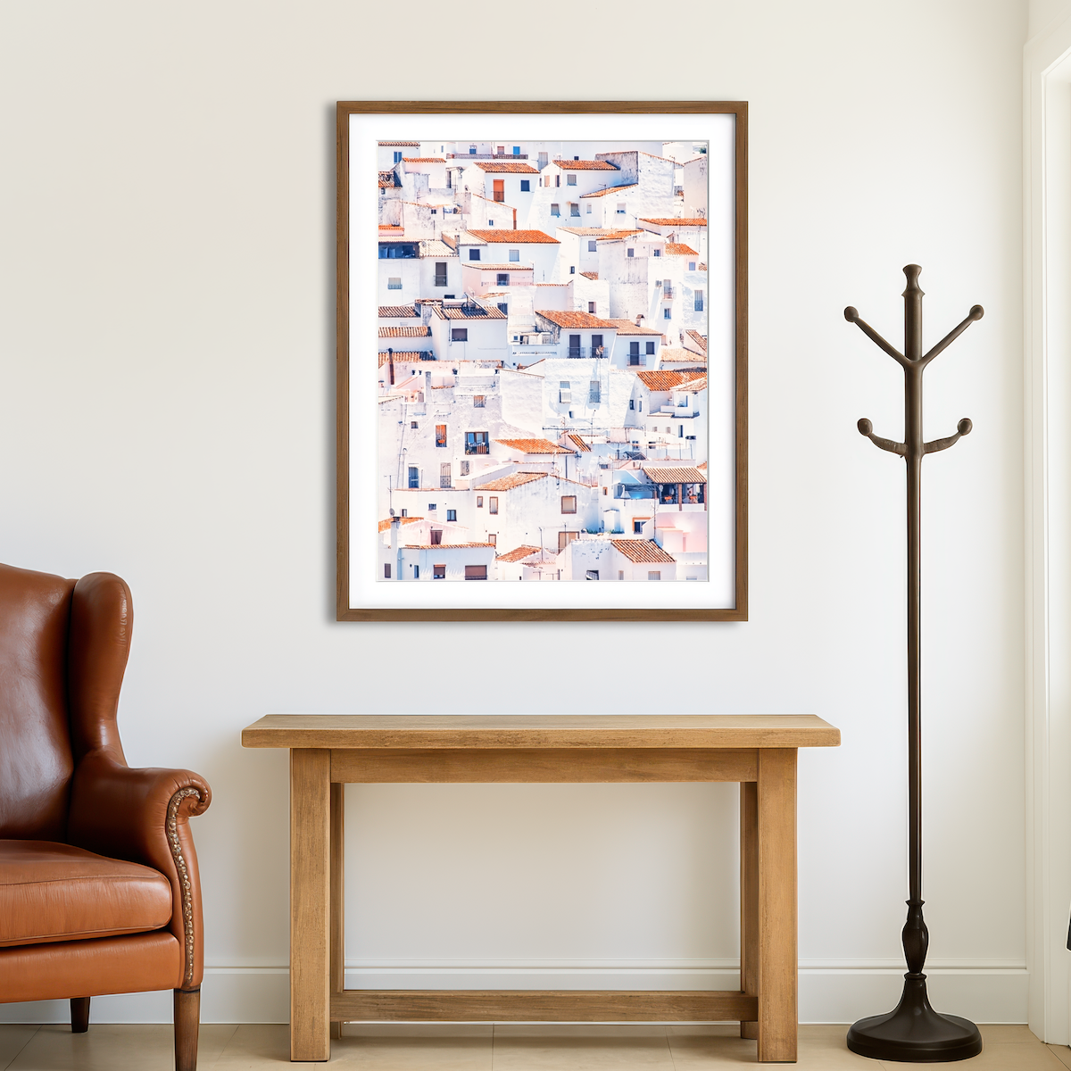 AUTO-MOCKUP ROOM | White Houses Wall Art