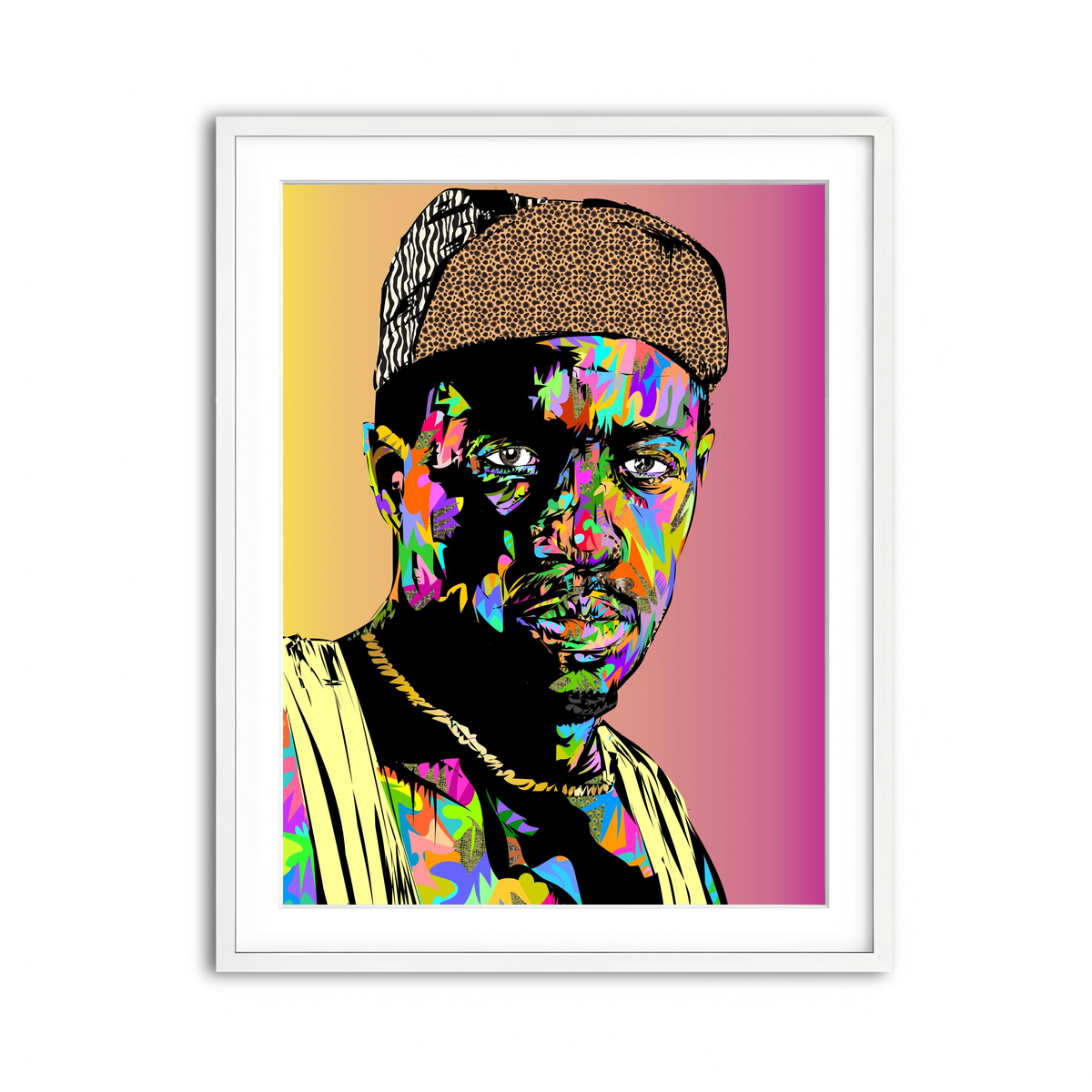 Framed Print 3x4 White