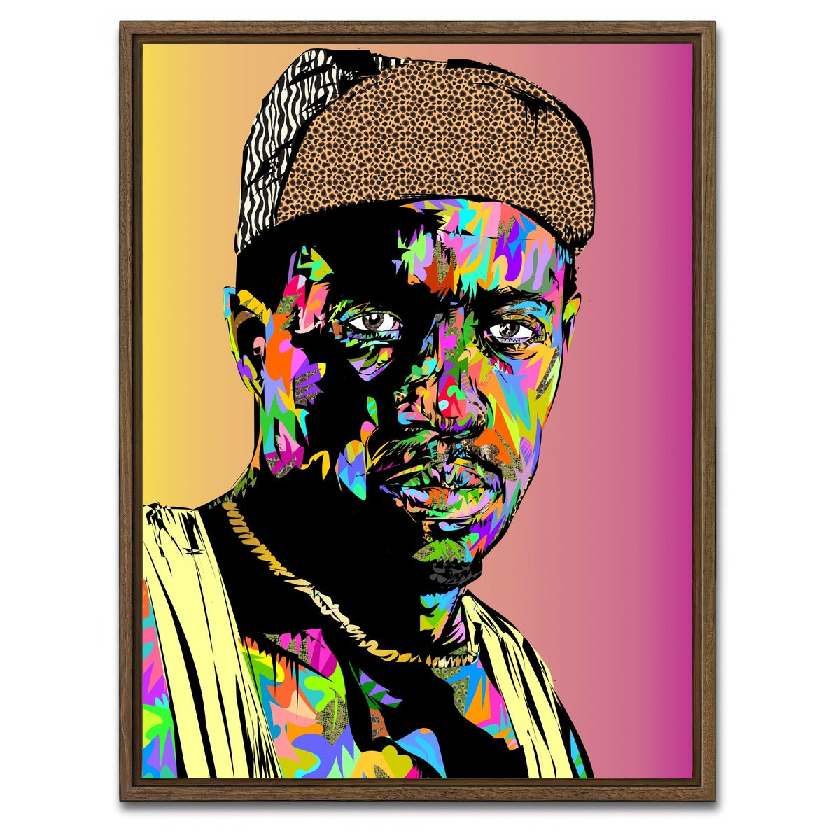 AUTO-MOCKUP WHITE | White Men Can't Jump | 1 Piece | Walnut Framed Canvas | group=3x4