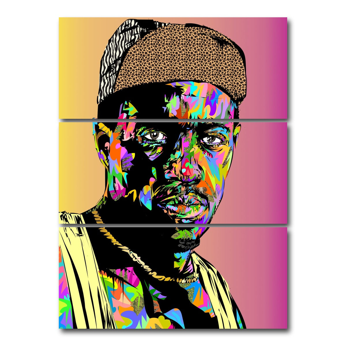 AUTO-MOCKUP WHITE | White Men Can't Jump | 3 Piece | Gallery Wrap Canvas | group=8x18_stacked