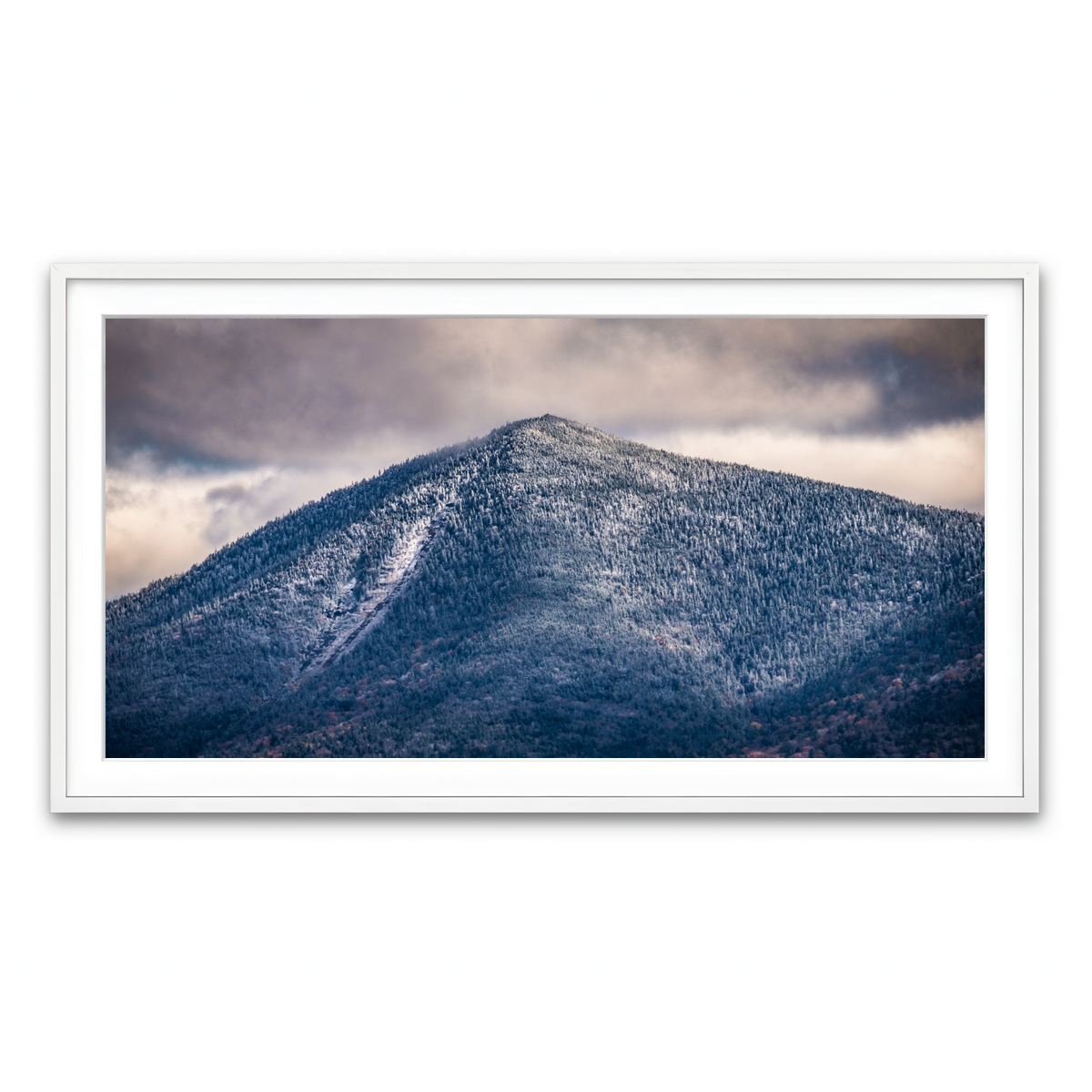 Framed Print 2x1 White