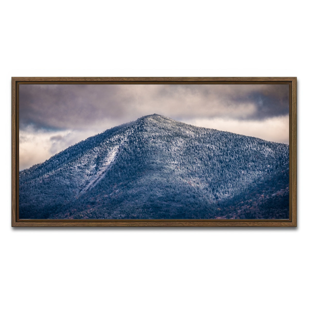 AUTO-MOCKUP WHITE | White Mountain | 1 Piece | Walnut Framed Canvas | group=2x1