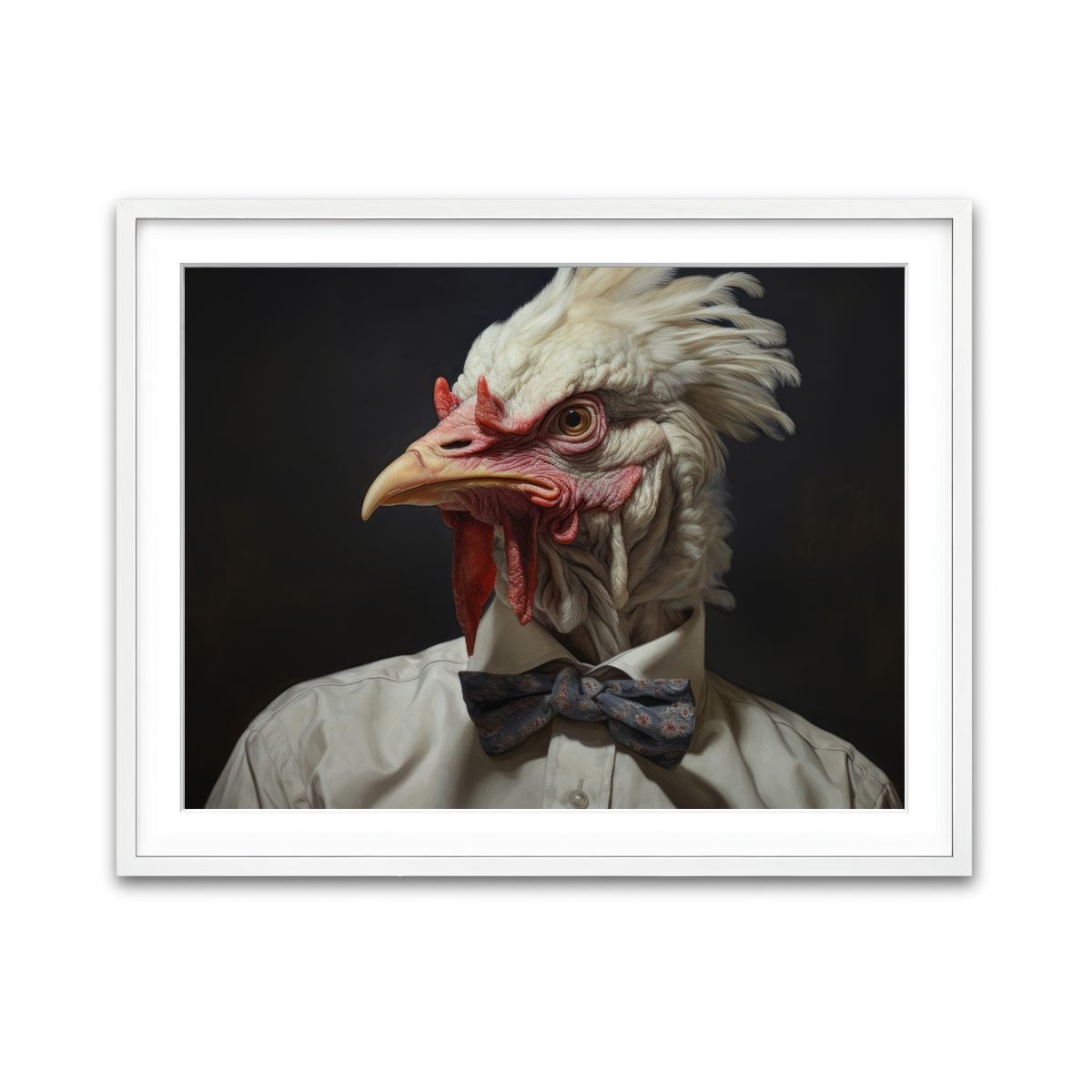 Framed Print 4x3 White