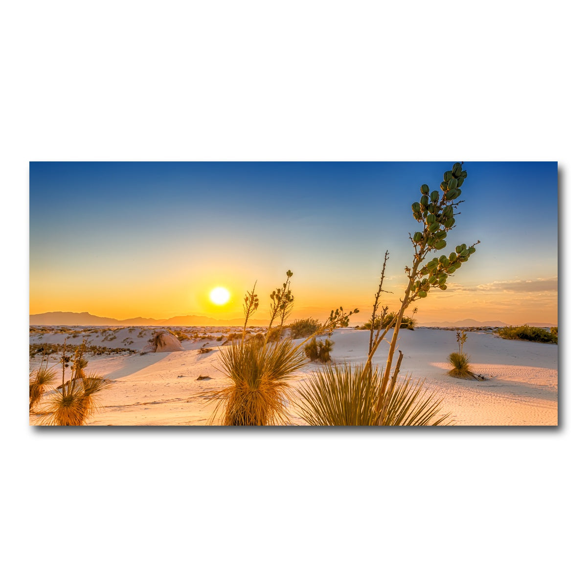 AUTO-MOCKUP WHITE | White Sands Sunset | 1 Piece | Gallery Wrap Canvas | group=2x1