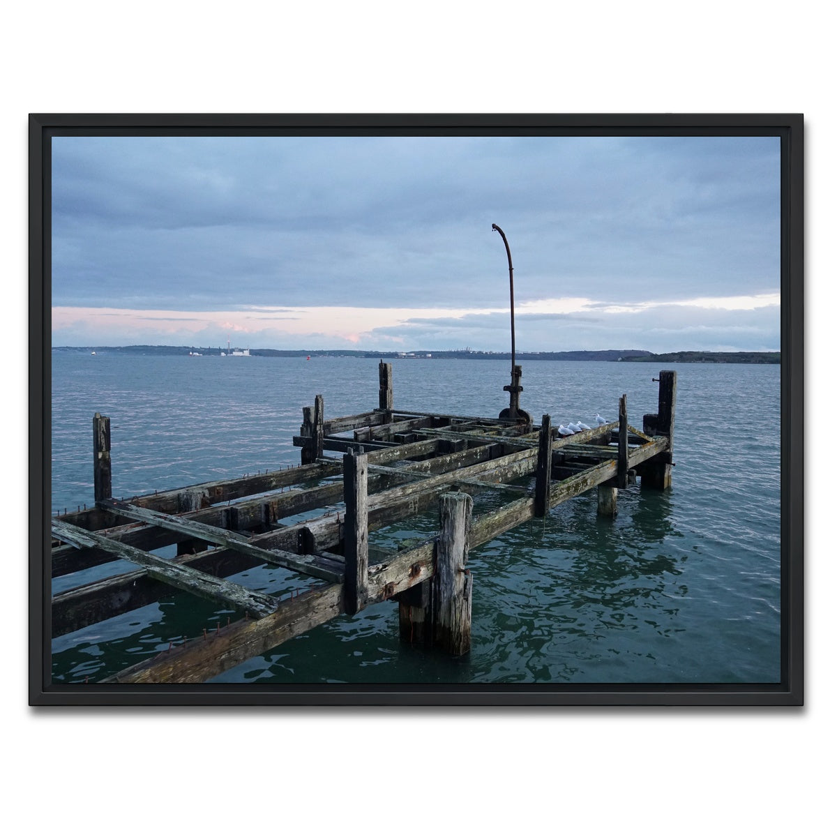 AUTO-MOCKUP WHITE | White Star Lines Pier - Cobh Ireland | 1 Piece | Black Framed Canvas | group=4x3