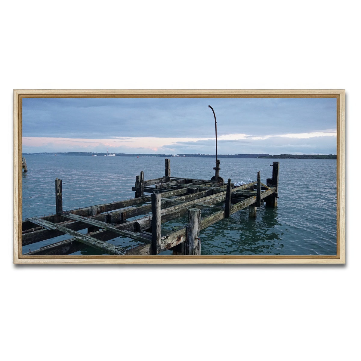 AUTO-MOCKUP WHITE | White Star Lines Pier - Cobh Ireland | 1 Piece | Natural Framed Canvas | group=2x1