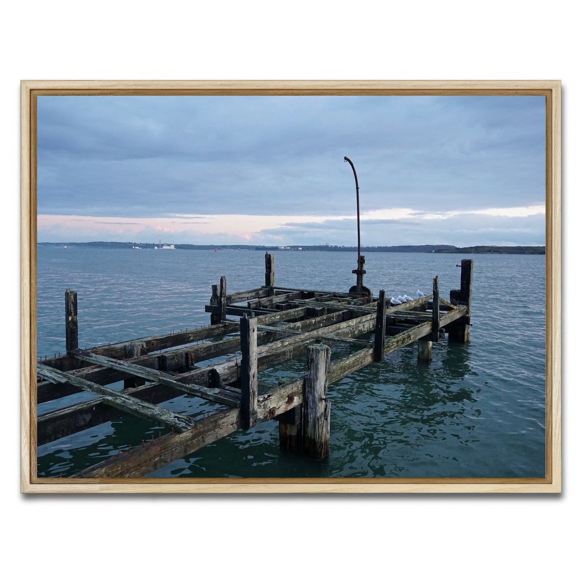 AUTO-MOCKUP WHITE | White Star Lines Pier - Cobh Ireland | 1 Piece | Natural Framed Canvas | group=4x3