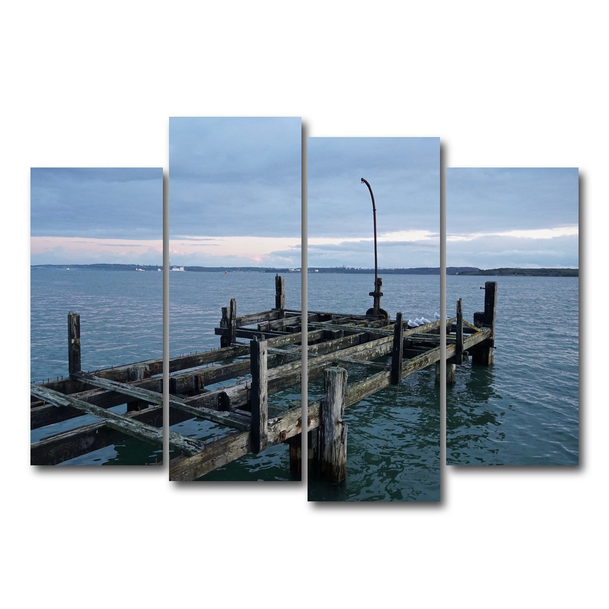 AUTO-MOCKUP WHITE | White Star Lines Pier - Cobh Ireland | 4 Piece | Gallery Wrap Canvas | group=4_normal