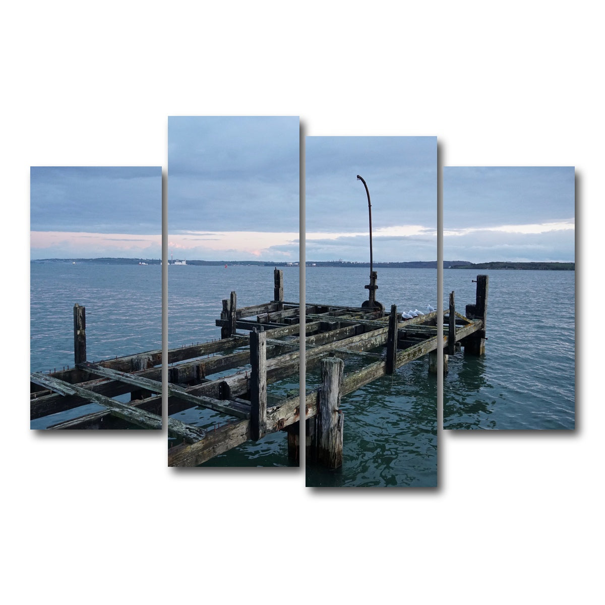 AUTO-MOCKUP WHITE | White Star Lines Pier - Cobh Ireland | 4 Piece | Gallery Wrap Canvas | group=4_short