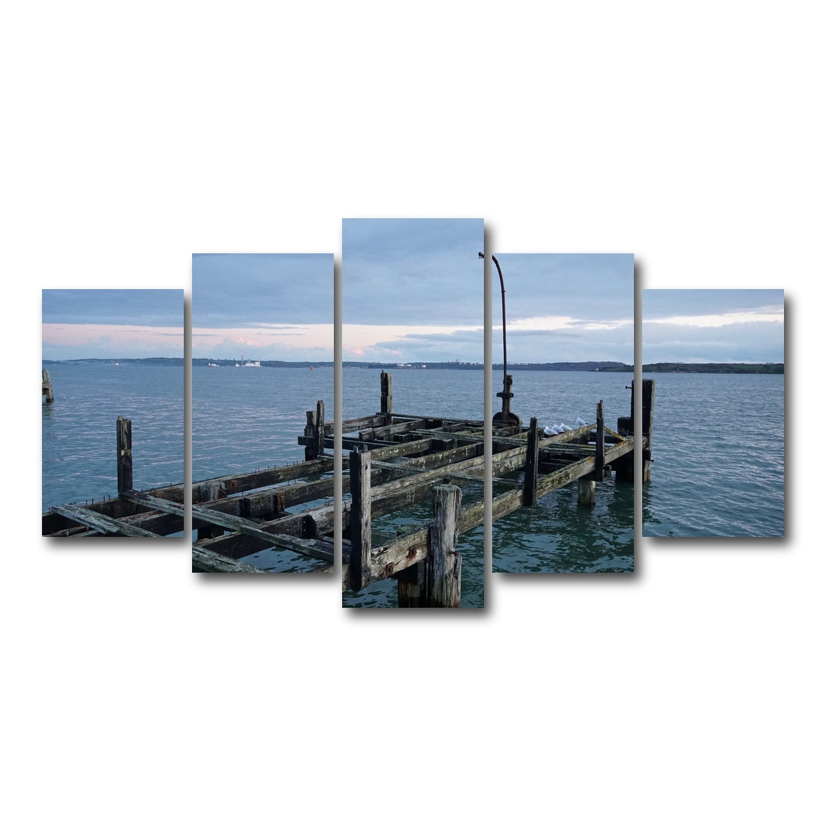 AUTO-MOCKUP WHITE | White Star Lines Pier - Cobh Ireland | 5 Piece | Gallery Wrap Canvas | group=5_normal