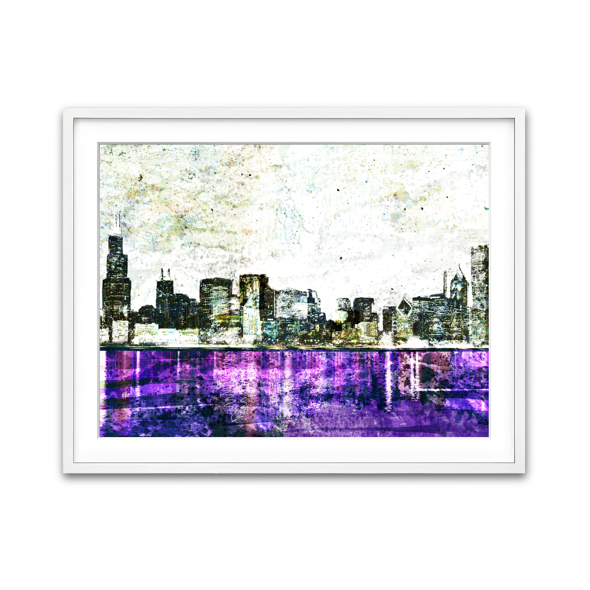 Framed Print 4x3 White
