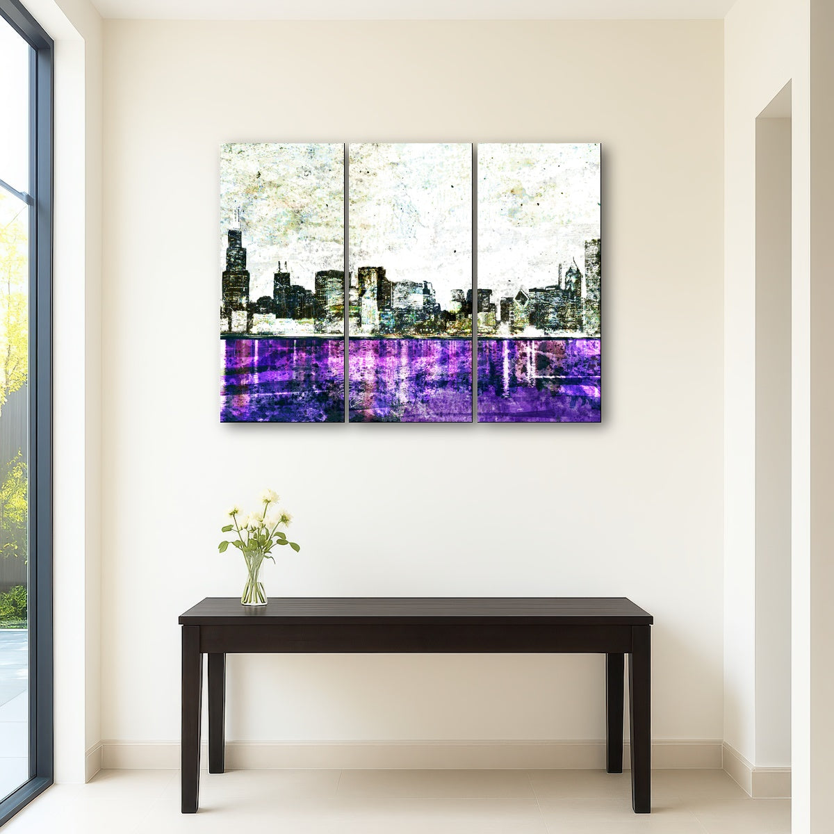 AUTO-MOCKUP ROOM | Whiteout chicago skyline