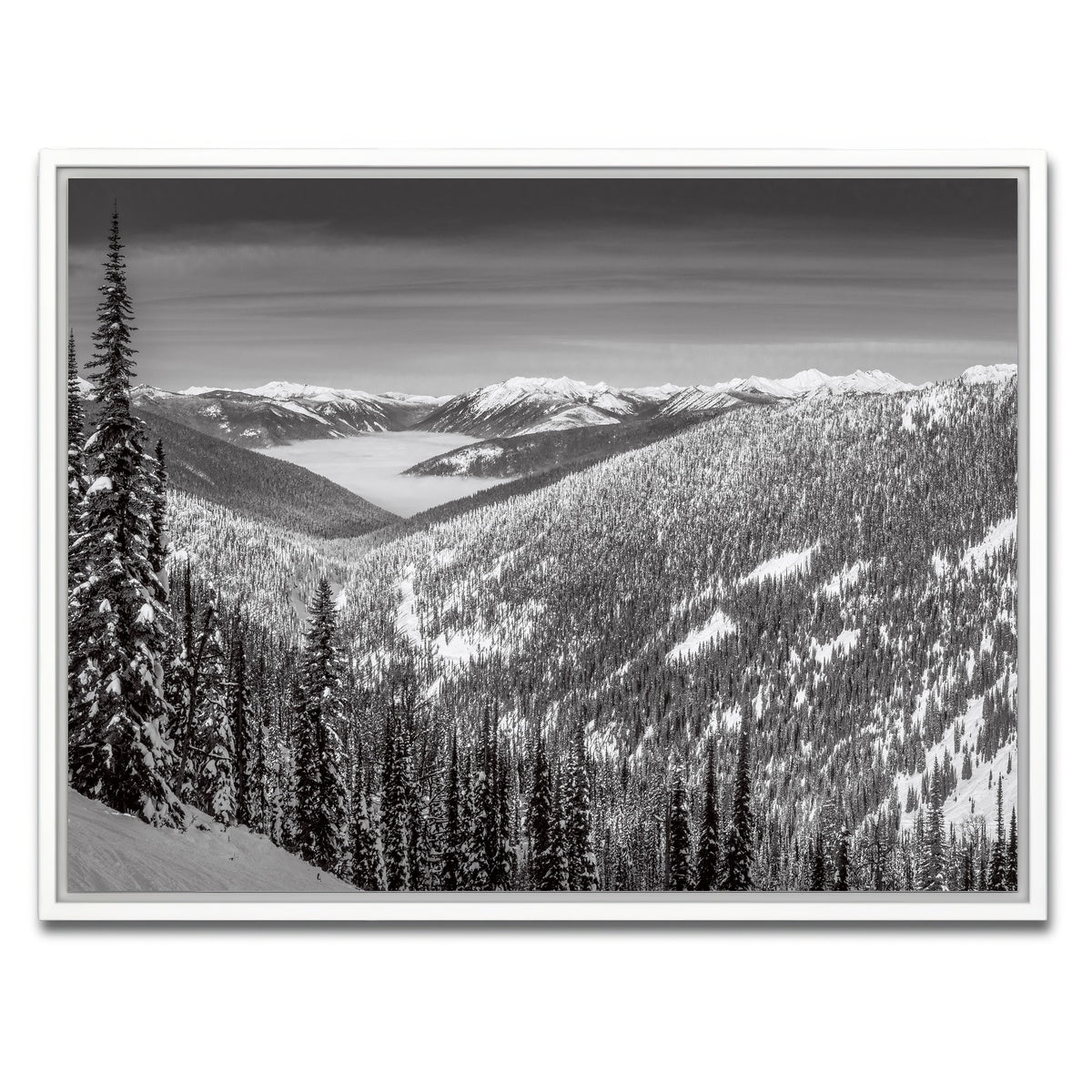 AUTO-MOCKUP WHITE | Whitewater Inversion | 1 Piece | White Framed Canvas | group=4x3