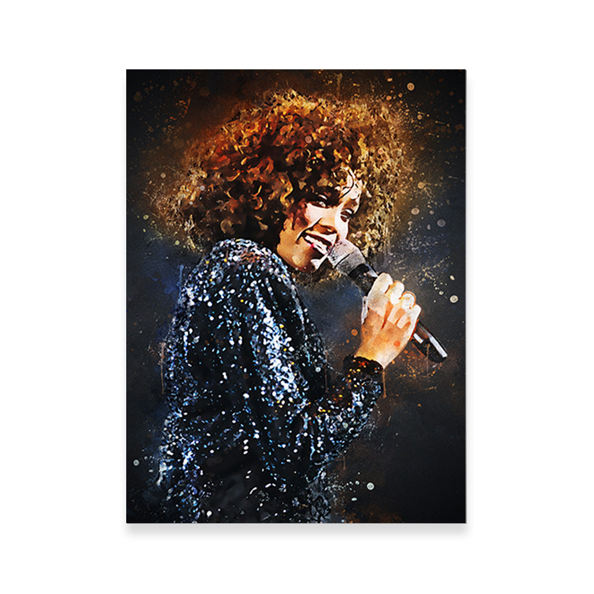 Whitney Houston Painting Wall Art