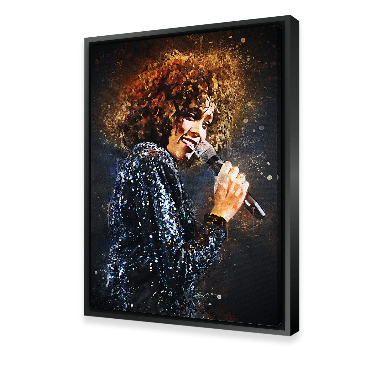 Whitney Houston Painting Wall Art